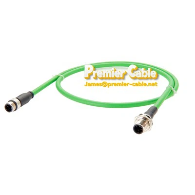 PROFINET केबल पैनल माउंट M12 बल्कहेड